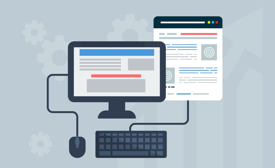 Free web design user interface website illustration